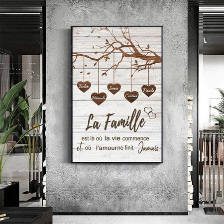 Impressions sur toile de cadre personnalisées - FamilyArt™